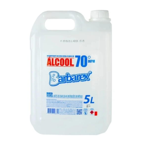 ÁLCOOL 70% INPM 5 LT BARBAREX